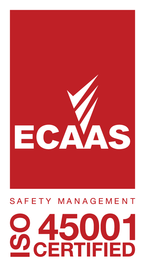 ECAAS Health and Safety Management ISO-45001 certified