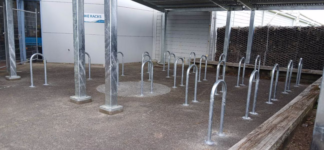 Long Bay College bike and scooter shelter